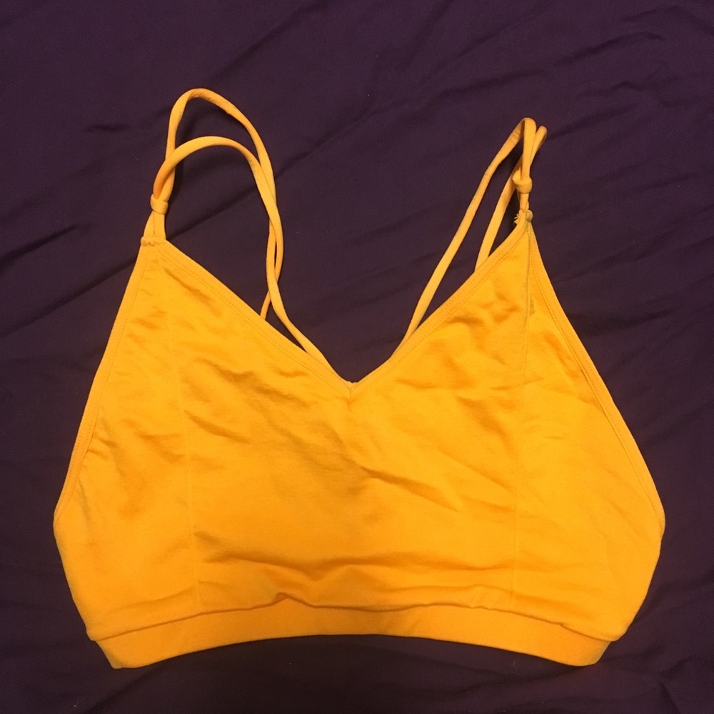 strappy sports bra